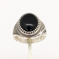Vintage Luxury RING Silver 925 with Big Bright Stone -size: 9US (19mm), 6.2g| #6