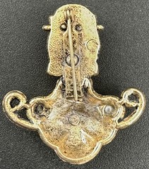 Vintage Selro Selini Asian Thai Princess Brooch Pin Faux Pearls Jewelry Unsigned