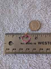 14k Solid Gold Pink Topaz Diamonds Heart Pendant Thermal Tested
