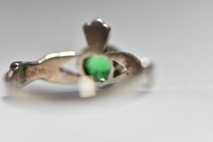 Claddagh Ring Celtic Irish Friendship Band Sterling Silver Women Girls Size 5.50