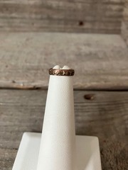 Victorian Rose Gold Filled Ornate Baby Child Band Ring sz 0.5