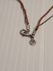 Vtg Xc by Liz Claiborne Y Necklace Earrings Set Silvertone (No Tassel) Pewter?