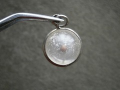 Amulet of Faith Mustard Seed Matt: 17.20 Vintage Silvertone Charm Pendant 2.0g