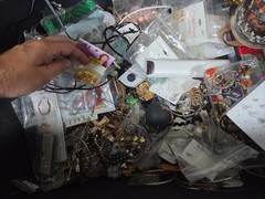 Storage unit find- tote full of jewelry sterling silver