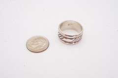 Vintage Sterling Silver 925 Ring Size 6.75 Textured