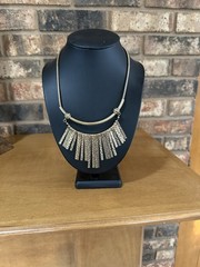 Vintage gold tone Cleopatra Egyptian style necklace