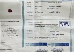 Vintage 14k White Gold Engagement Ring 3.51ct. Natural Burma Oval Ruby AGL cert