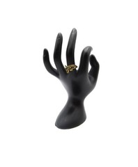 VTG MCM Bronze Brass Brutalist Abstract Twist Size 8.5 Ring Unisex 1970s