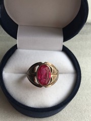 Rings silver 875 gold Plated Russian Soviet Silver vintage USSR old