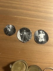 VTG 1/4 Gold GF Victorian Locket Engraved Monogram Pendant Photos 8.4g CQ&R