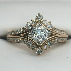 2CT Round Cut Cluster Lab Created Diamond Engagement 925 Sterling Silver Ring