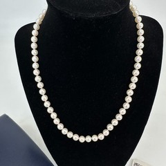 CAMROSE & KROSS Jackie Kennedy Faux Pearl Necklace 17” w Box COA
