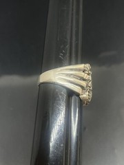 Vintage Unisex Sterling Silver 925 BRUTALIST Freeform Nugget 11.25 Ring 9.82g