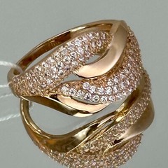 Infinite Pave Set Daily Wear Ring 2.3 Ct Simulated Diamond 14k Yellow Gold Over