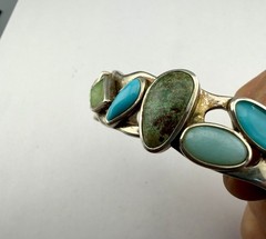 Vintage Sterling Silver Cuff Bracelet Signed Whitney Kelly 29 Grams