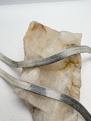 Italian Sterling Silver Wide Herringbone Necklace 18” 5.65mm 925 KC Italy 10.45g