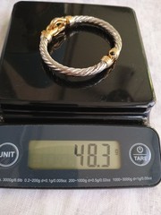 Massive Clamper Bracelet Silver Gold Tone Faux Onyx Bracelet Southwestern Style