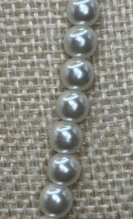 Vintage Pearl Faux Crystal Statement Teardrop Pendant 1990s