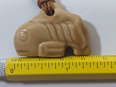 Vintage Free Willy 2 Mystical Whale Pendant Ceramic With Original Cord *READ