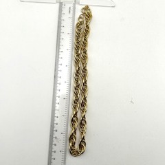 Trifari Necklace Chunky Gold Tone Oval Link Chain Statement 17.5 in