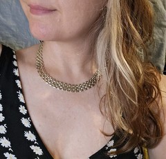 Vintage Silver Panther Link Necklace Wide Chain 20″ Classic Timeless Everyday