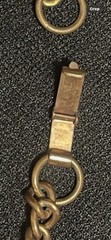 Vintage Copper Curb Link Chain Necklace 19” Fold Over Clasp
