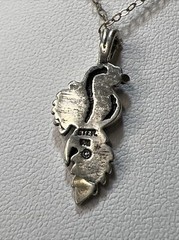 Vintage WM Wheeler 12K and 925 Sterling Pendant Necklace