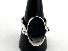 Vintage TAXCO Mexico flip ring 925 Sterling silver engravable Size 8.5 EUC
