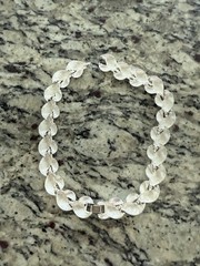Napier Pat Signed Silver Necklace 16 In Broken As Is As Pictured