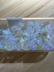 50 Carat Lot Natural Ethiopian Welo Opal Chips – Vibrant Multicolor Fire Play –