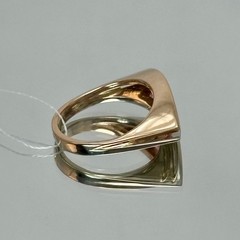 Vintage 14K 585 Rose & White Gold Ring Pink & White CZ Ukraine 6.5 US 5,56 g