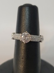 18 KW 93PTS Ctr I1/J 28PTS Side SI2/H Diamonds Ring Size 6.75 (C41)