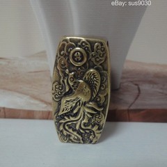 Solid Brass Engraved Phoenix Women Belt Holder Buckle