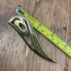 Monet Vintage Abstract Modernist Gold Tone Brooch