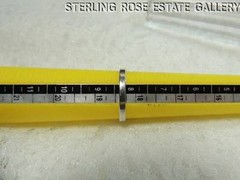 VINTAGE ROSE & YELLOW VERMEIL & STERLING SILVER .925 ESTATE HEART RING size 8.25