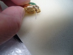 Verducci vtg nos gold tone changeable Pierced earrings