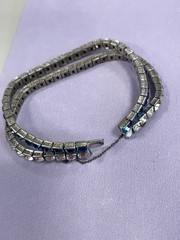 WACHENHEIMER ANTIQUE STERLING SILVER ART DECO DIAMONBAR BRACELET JUST LOVELY!!
