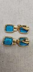 Rare Vintage Goldtone Monet Intaglio Roman Soldier Cameo Clip On Earrings…