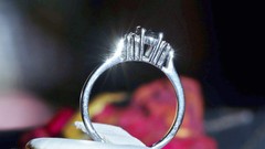 14k white gold sz 7.75 ring 1.00ct natural, treated sapphire diamond 3.30g N3397