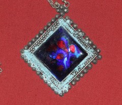 Antique Balkans Folklore necklace pendant silver ornate
