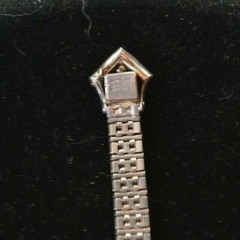 Early 1900’s Art Nouveau/Art Deco signed ” STERLING DIAMONBAR PAT 3-20-17