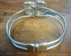 Vintage Juicy Couture Hinged Bangle Bracelet Puffy Heart