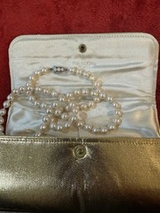 5pc Mixed Lot Cultured White Pearl Strand Necklaces w/ Sterling Silver Clasp