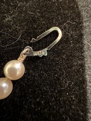 Vintage 14k Taxco Mexico Pearl Necklace 9 Inches Long