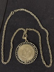 1974 Eisenhower Dollar Pendant Necklace