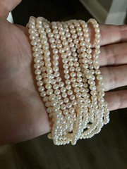 Vintage 90 Inch Endless Hand-Knotted Freshwater Pearl Opera Rope Necklace Rare!