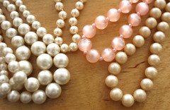 Vintage Jewelry Lot of 7 Beaded Necklaces 1 Emmons 2 Japan Faux Pearls Moonglow