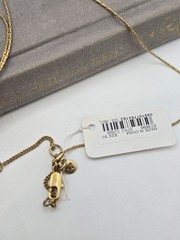 Madewell Sliding Ring Bolo Necklace Western Gold Rope Lariat 40″ Glam 70s