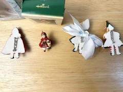 Lot Of 4 Madame Alexander Pins And Ornament Little Red Riding Hood Christmas