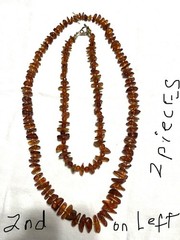 Lot If (8) Amber Necklaces, Nuggets, Some Clasps, Some Graduated
